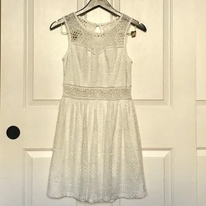 By And By White Lace Dress